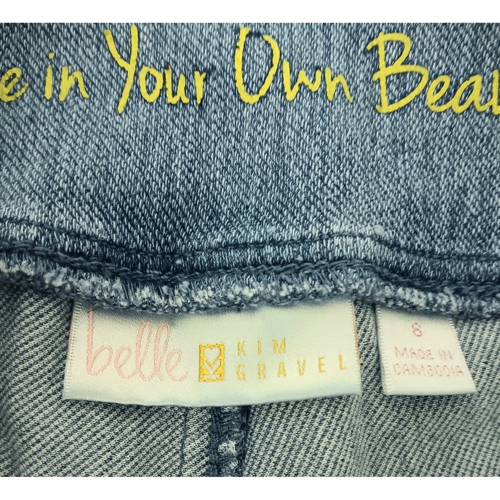 Belle by Kim Gravel Jeans Women's Size 6 Crop Zip Ankle Blue Denim Pre-owned - Picture 6 of 14